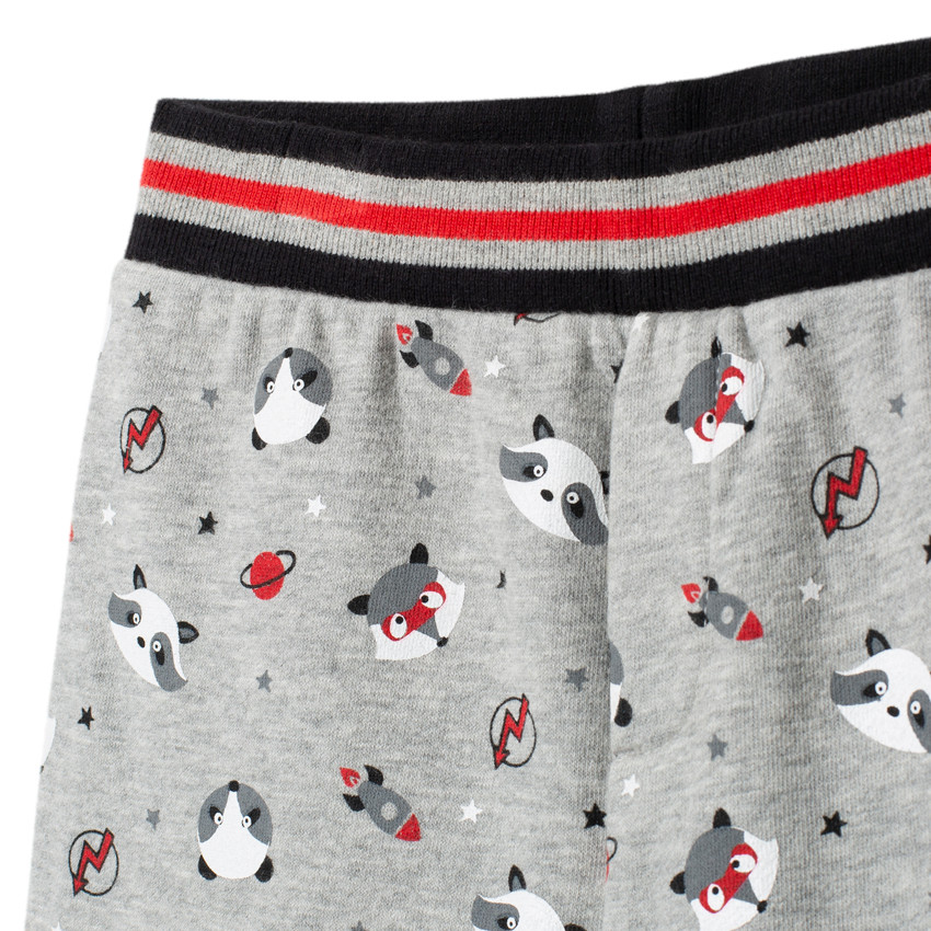 Pantalon de jogging imprimé all-over doublé sherpa 