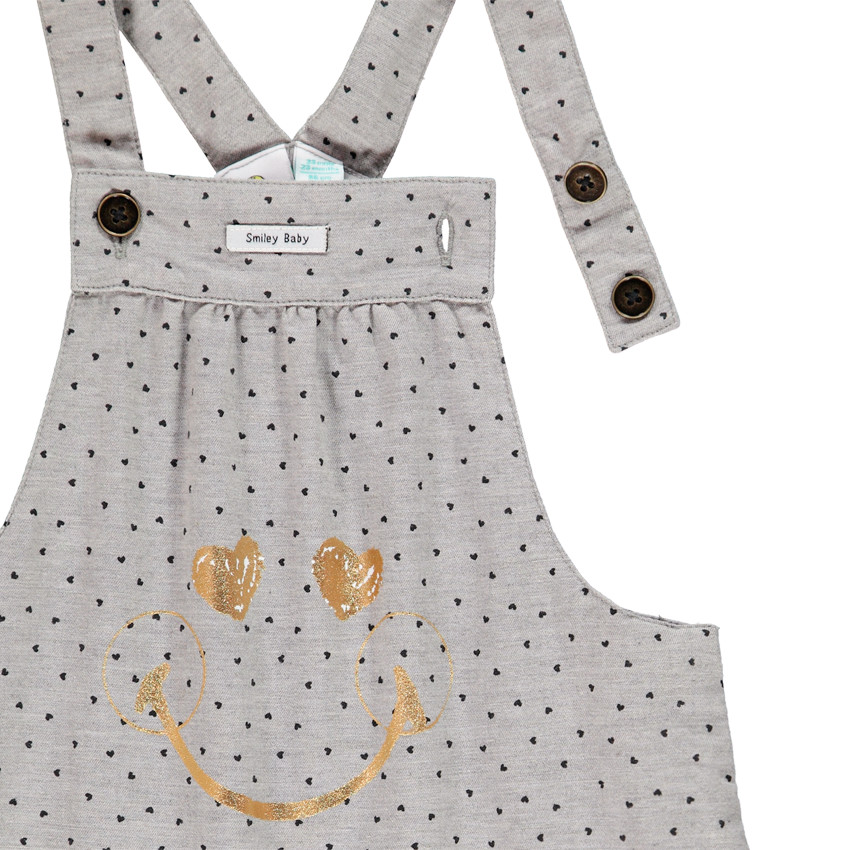 Σαλοπέτα με σχέδιο Smiley Baby για bebe κορίτσι  Additional Σαλοπέτα με σχέδιο Smiley Baby για bebe κορίτσι