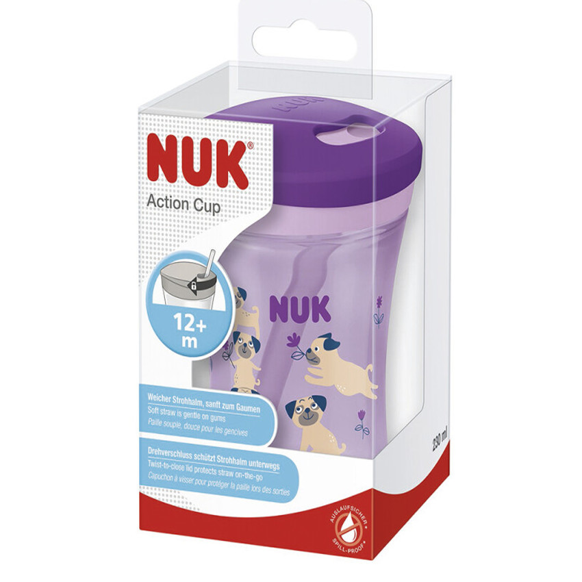 NUK Action Cup 230ml με καλαμάκι 