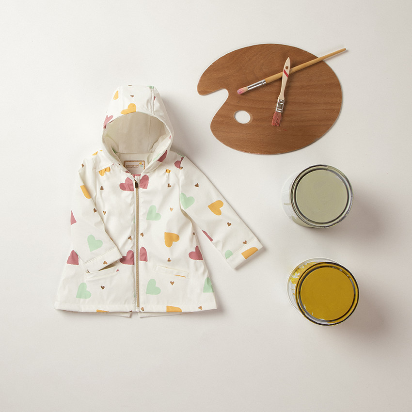 Parka με σχέδιο φαντεζί για bebe κορίτσι 