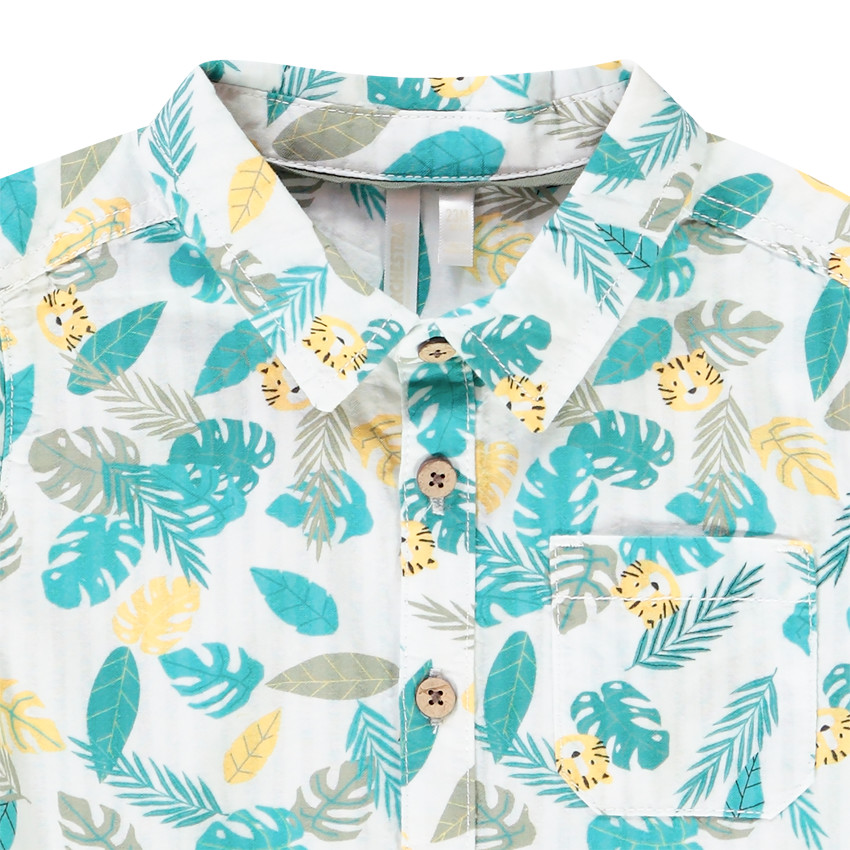 Σετ Πουκάμισο κοντομάνικο με σχέδιο jungle + Βερμούδα για bebe αγόρι  Additional Σετ Πουκάμισο κοντομάνικο με σχέδιο jungle + Βερμούδα για bebe αγόρι