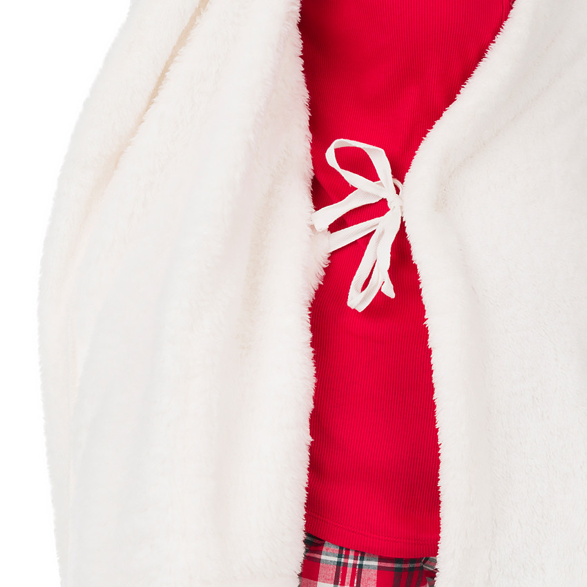 Peignoir de grossesse en sherpa avec ceinture  Additional Peignoir de grossesse en sherpa avec ceinture