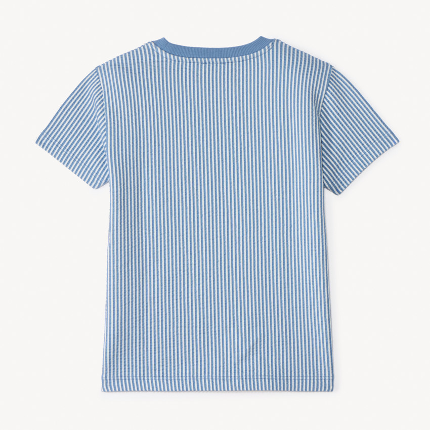 T-shirt με κοντό μανίκι με ρίγες για αγόρι 