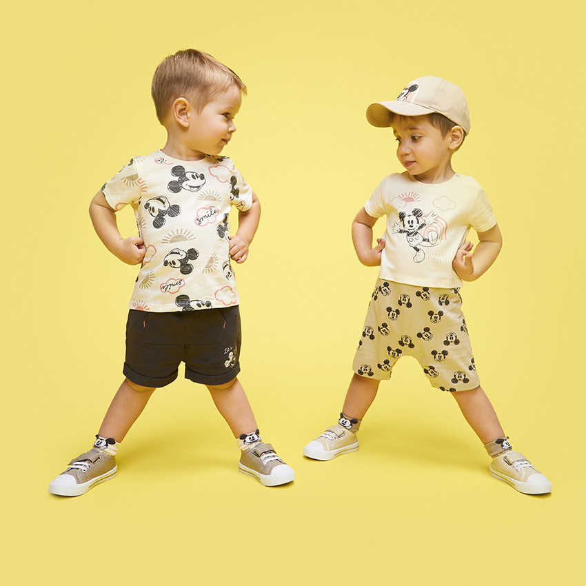 Combi κοντό effet 2 σε 1 Mickey Disney για bebe αγόρι 