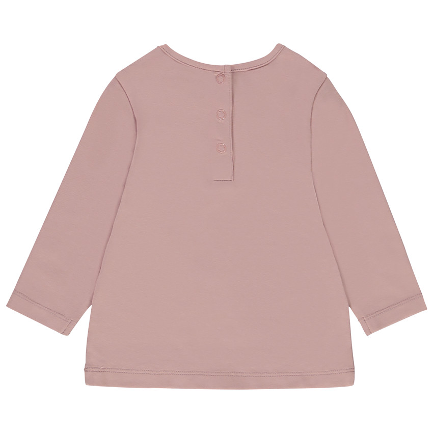 Σετ από 3 t-shirts από jersey μονόχρωμο για bebe κορίτσι 