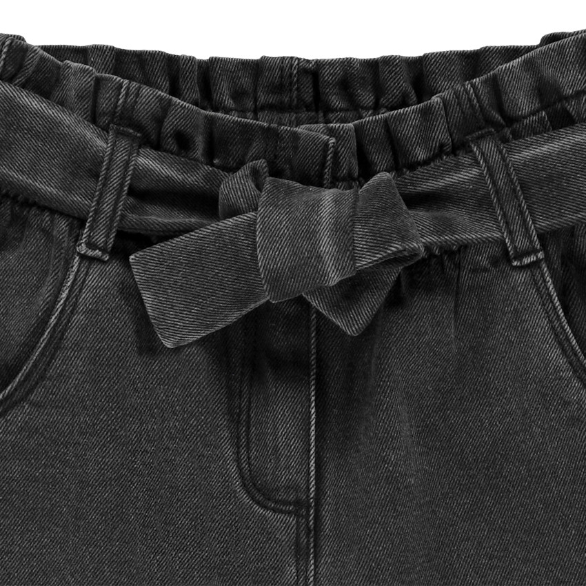 Jean paperbag uni pour fille Main Jean paperbag uni pour fille