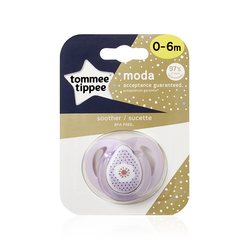  Πιπίλα σιλικόνης Moda 0-6μηνών  -Κορίτσι   