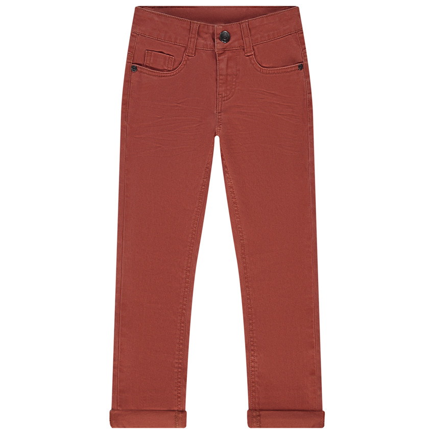 Παντελόνι twill μονόχρωμο για αγόρι 