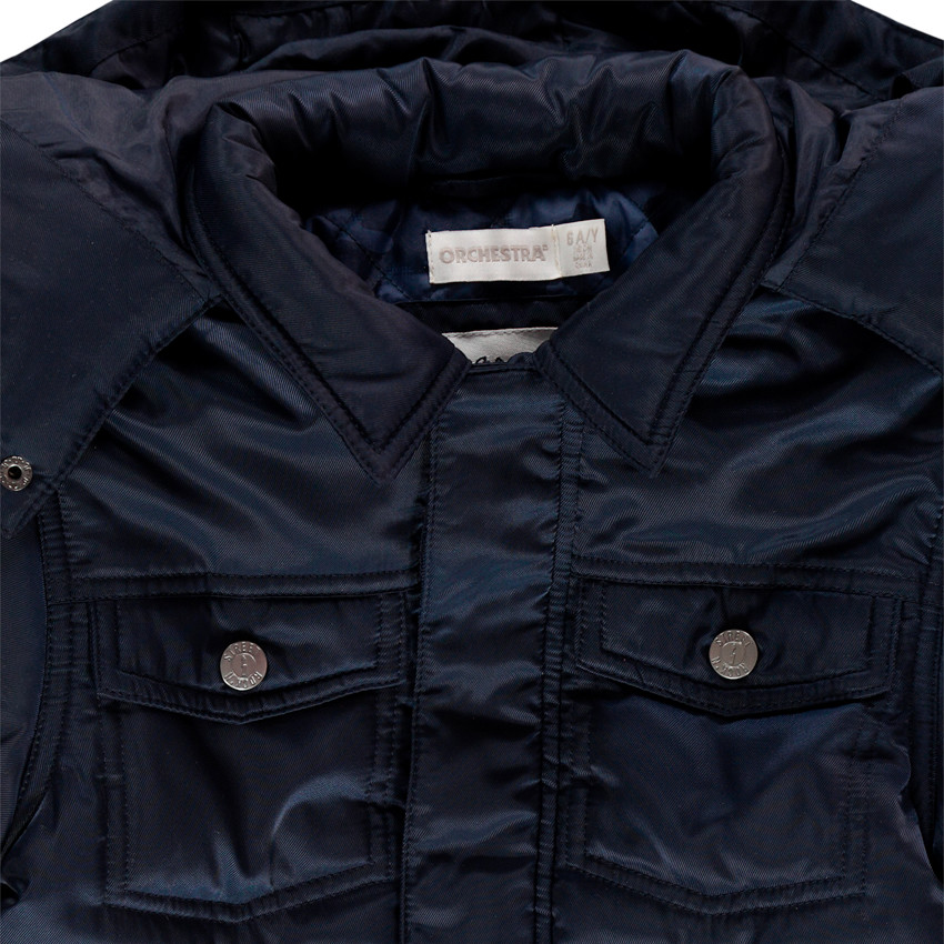 Doudoune matelassée à capuche avec doublure army   