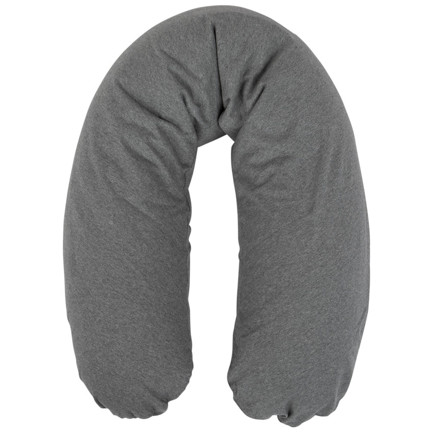 Housse coussin d'allaitement 160cm - Gris chiné 