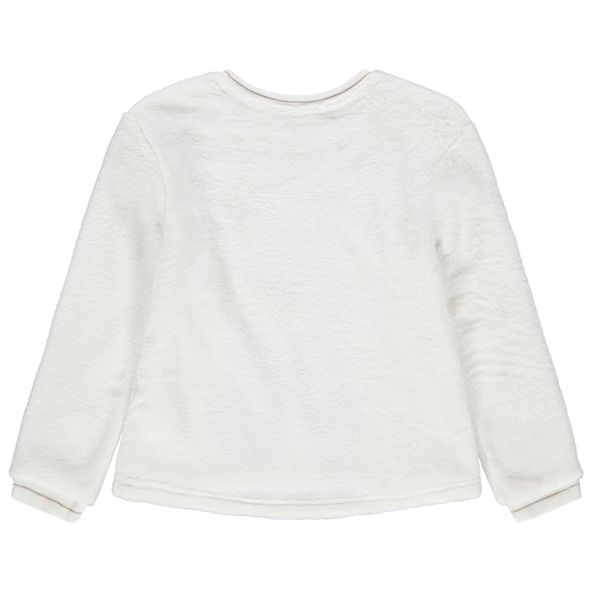 Sweat en sherpa à broderies Minnie Disney 