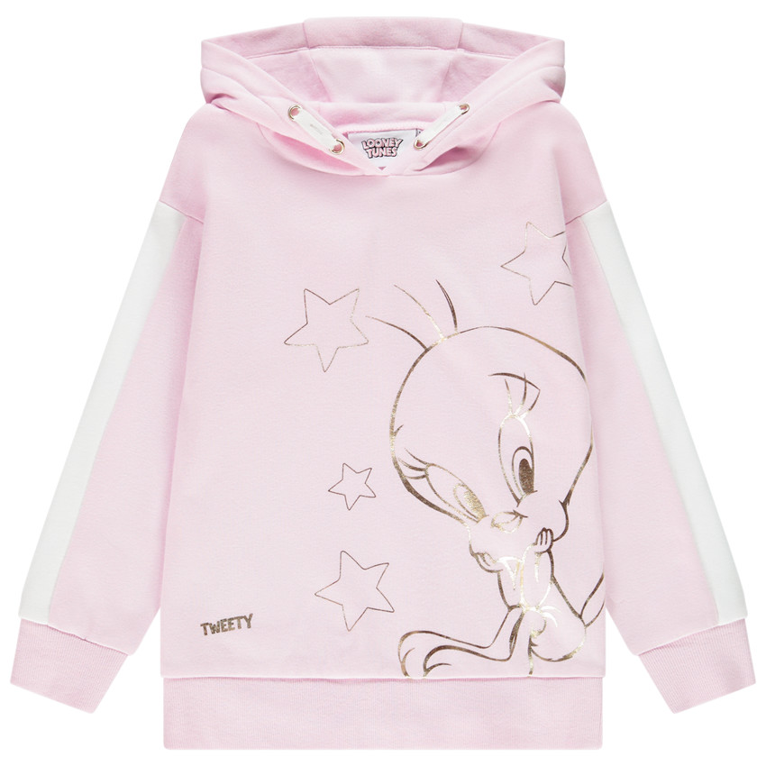 Φούτερ molleton με κουκούλα Titi για κορίτσι 