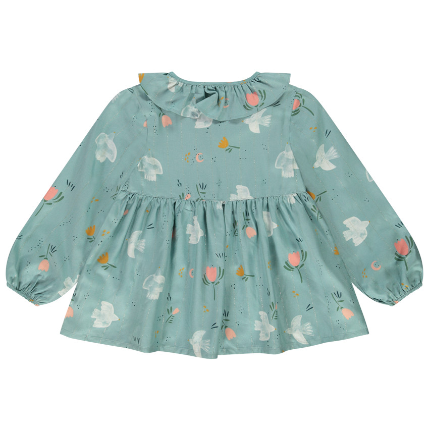 Tunique manches longues imprimé colombes pour fille 