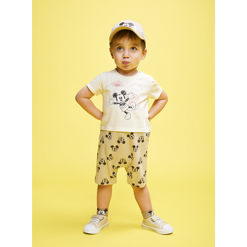 Combi κοντό effet 2 σε 1 Mickey Disney για bebe αγόρι 