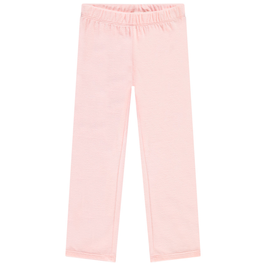 Πιτζάμα βελουτέ ροζ με σχέδιο μονόκερος για κορίτσι 