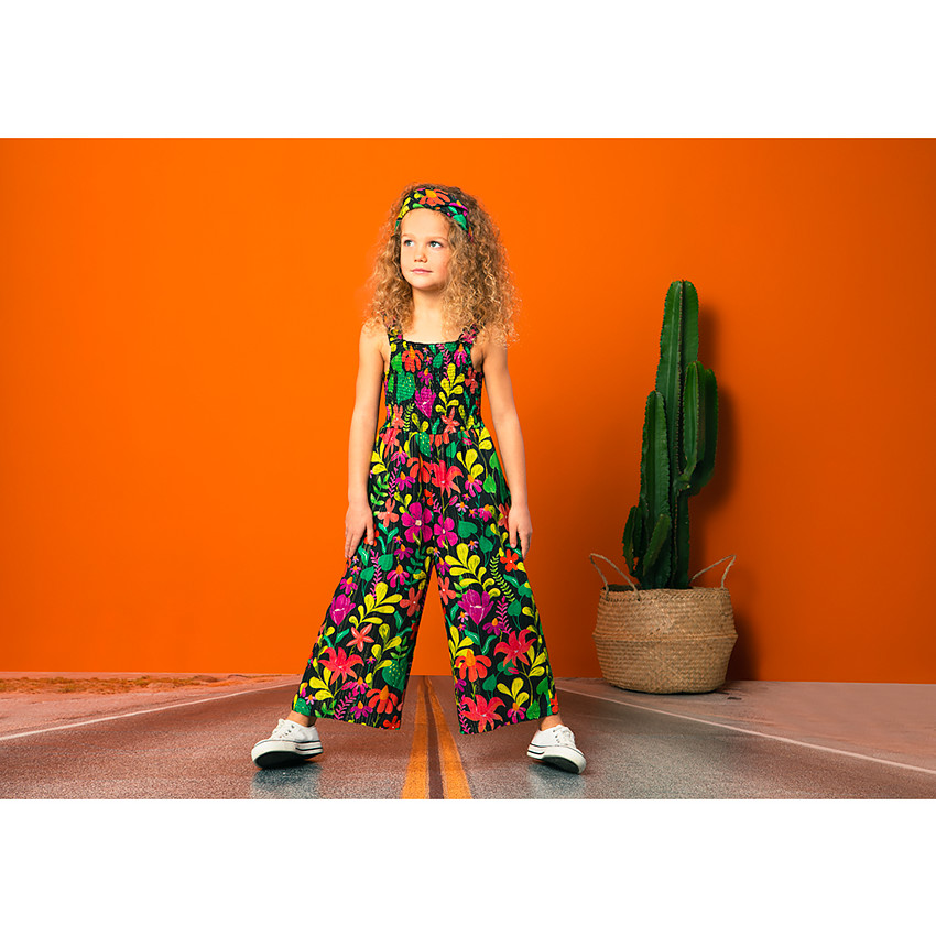 Combi ολόσωμο με λουλουδάτο τύπωμα 