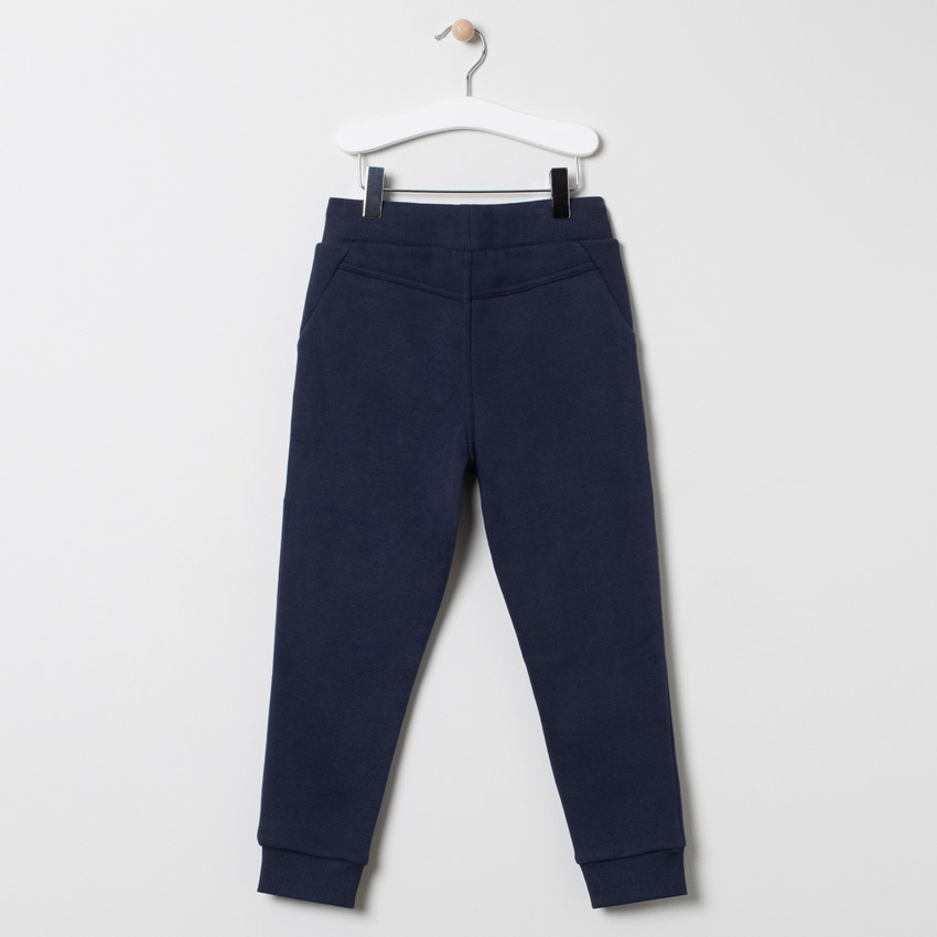 Jogging bicolore en molleton à chiffres printés 