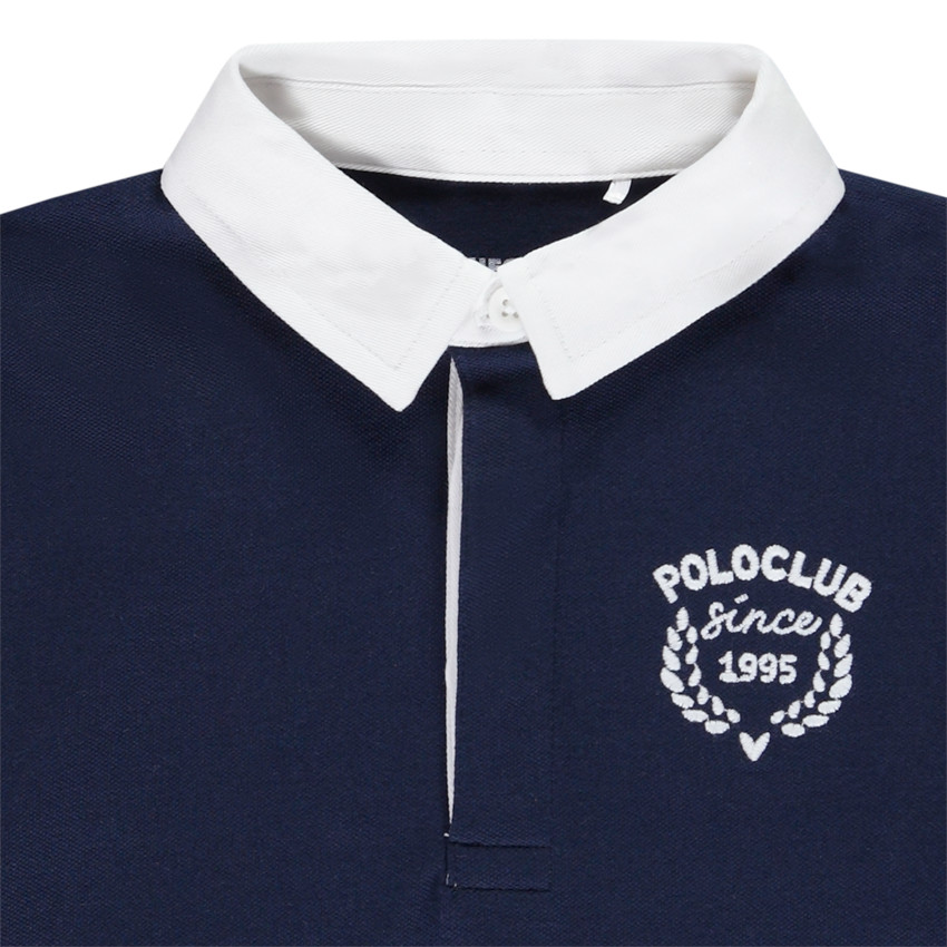 Πολυάρι μακρυμάνικο με κέντημα και δίχρωμο για αγόρι 