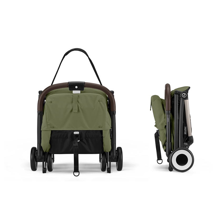 Καρότσι μπαστούνι ultra-compact Orfeo σε ταμπά/πράσινο μος 