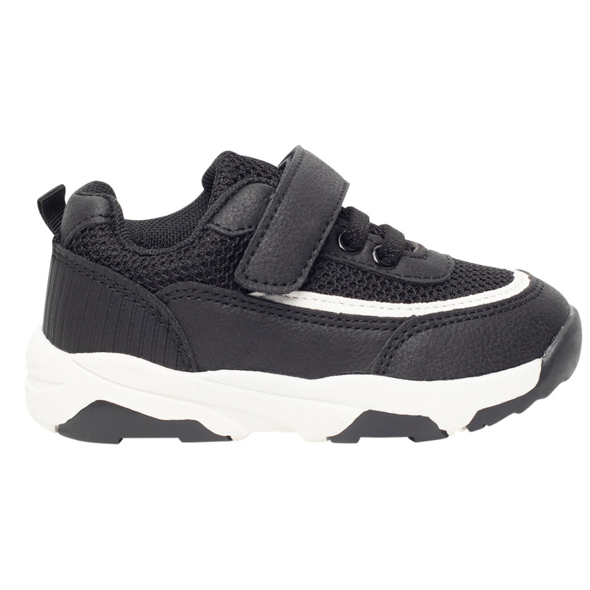 Αθλητικά παπούτσια με κομμάτι mesh και συνθετικό δέρμα για αγόρι 