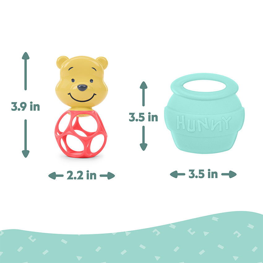 DISNEY Winnie The Pooh Κουδουνίστρα και Μασητικό Οδοντοφυΐας 