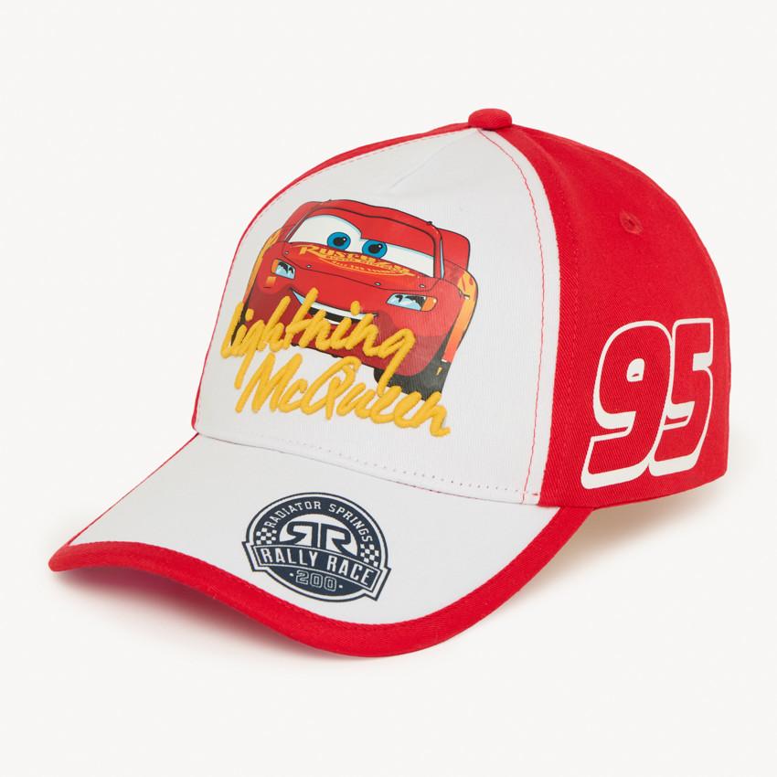 Καπέλο εκρού με διχρωμία Flash McQueen Disney-Pixar αγόρι 