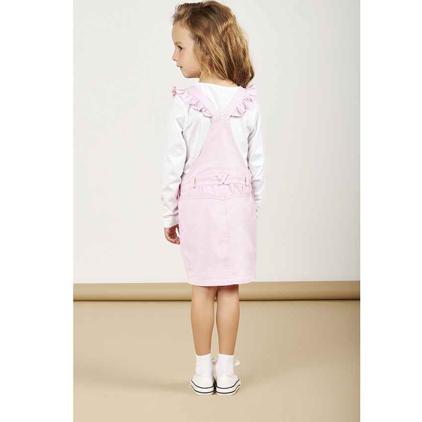 Φόρεμα σαλοπέτα από twill με παγιέτες Minnie Disney για κορίτσι 