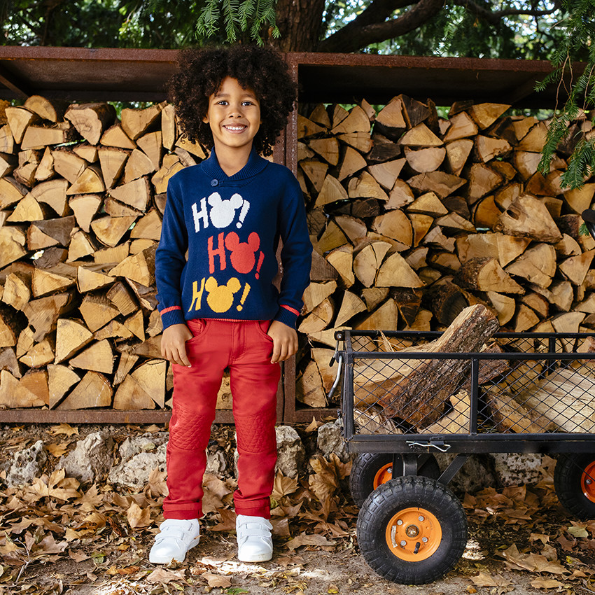 Pull Mickey Disney en tricot à col châle  Additional Pull Mickey Disney en tricot à col châle