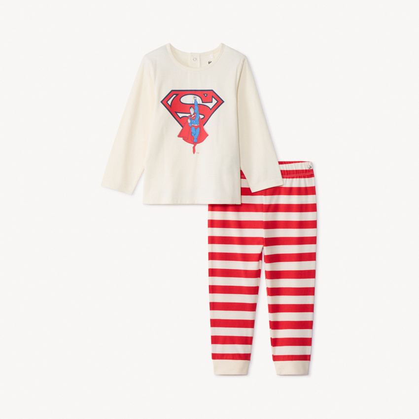 Set pyjama rayé Superman Warner pour bébé garçon 