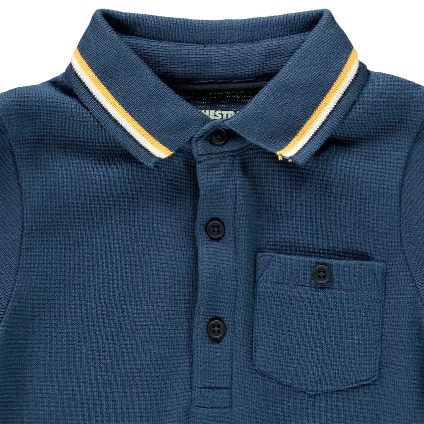 Polo μακρυμάνικο μονόχρωμο για bebe αγόρι  Additional Polo μακρυμάνικο μονόχρωμο για bebe αγόρι