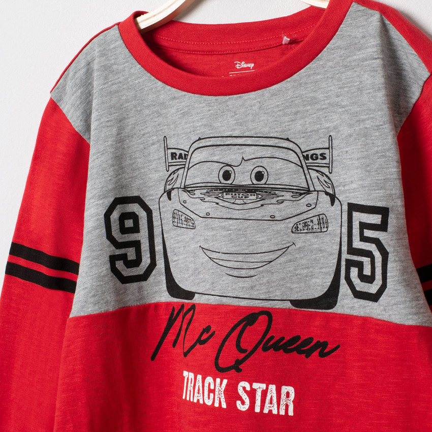 T-shirt manches longues bicolore print Cars Disney  Additional T-shirt manches longues bicolore print Cars Disney