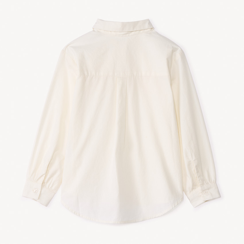 Chemise manches longues à broderie anglaise pour fille  