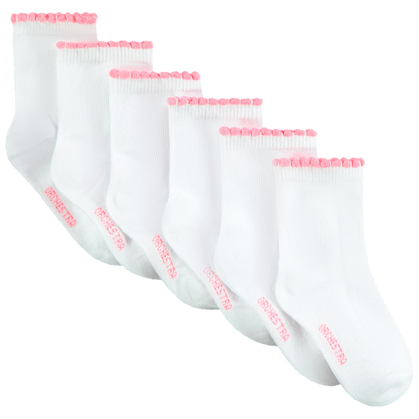 Σετ από 6 ζευγάρια κάλτσες μονόχρωμα 