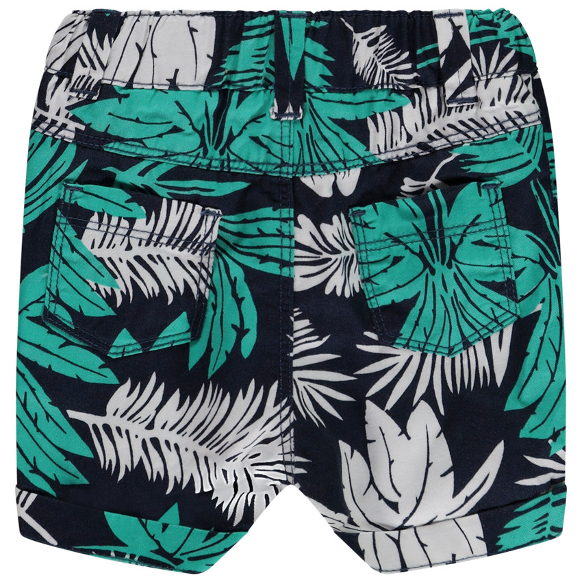 Βερμούδα με σχέδιο φύλλων για bebe αγόρι 