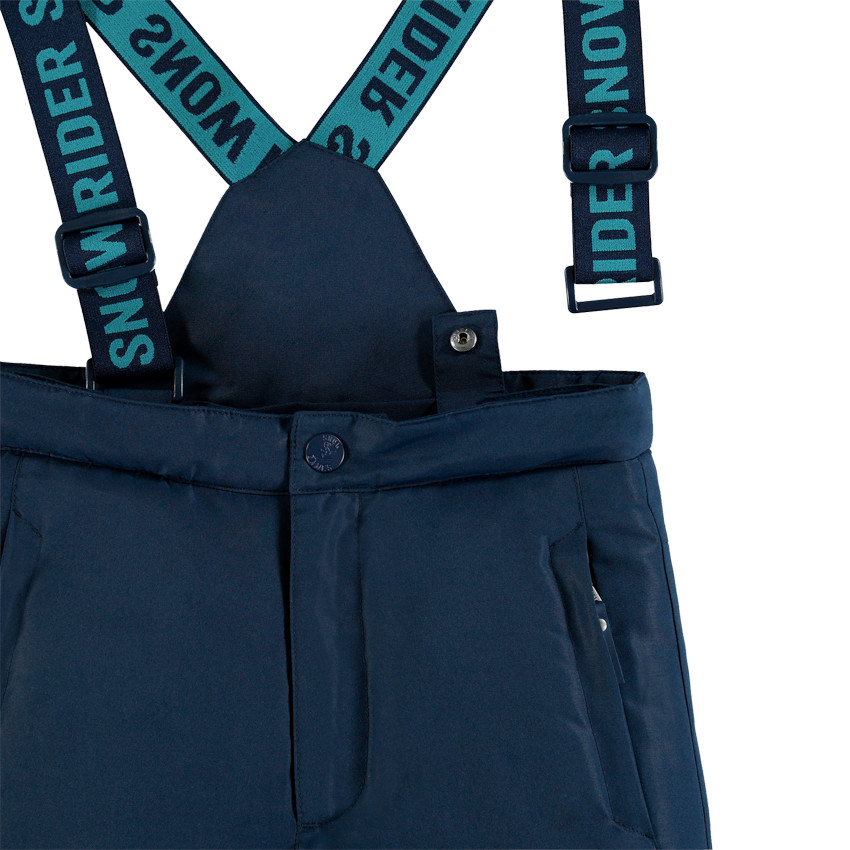 Pantalon de ski à poches zippées et bretelles amovibles 