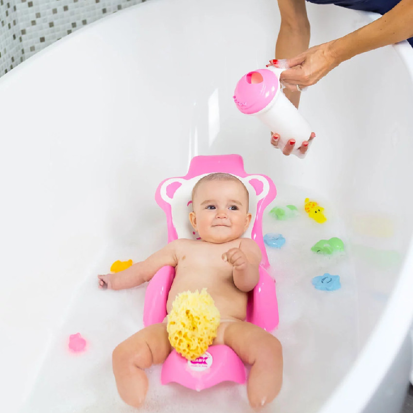Καθισματακι Μπανιου/Ρηλαξ Buddy 0-6Μ. Ροζ OK BABY 