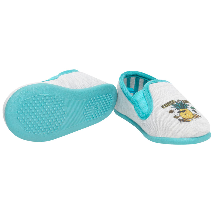 Παντοφλάκια χαμηλά με σχέδιο ανανά για bebe αγόρι 