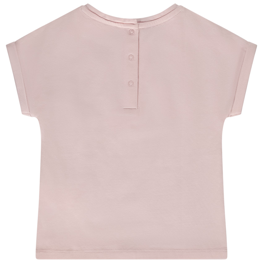 T-shirt manches courtes print pailleté licorne pour bébé fille 