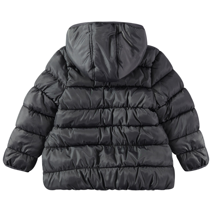 Καπιτονέ μπουφάν με κουκούλα και επένδυση φλις 