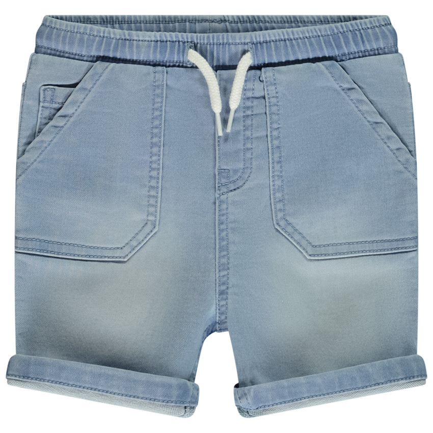 Βερμούδα από τζιν με τυπωμένη τσέπη για μωρό αγόρι 