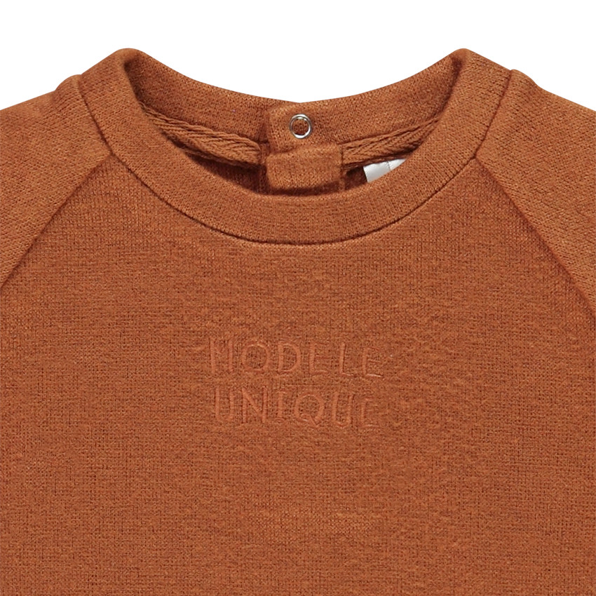 Ensemble jogging en tricot uni pour bébé garçon 