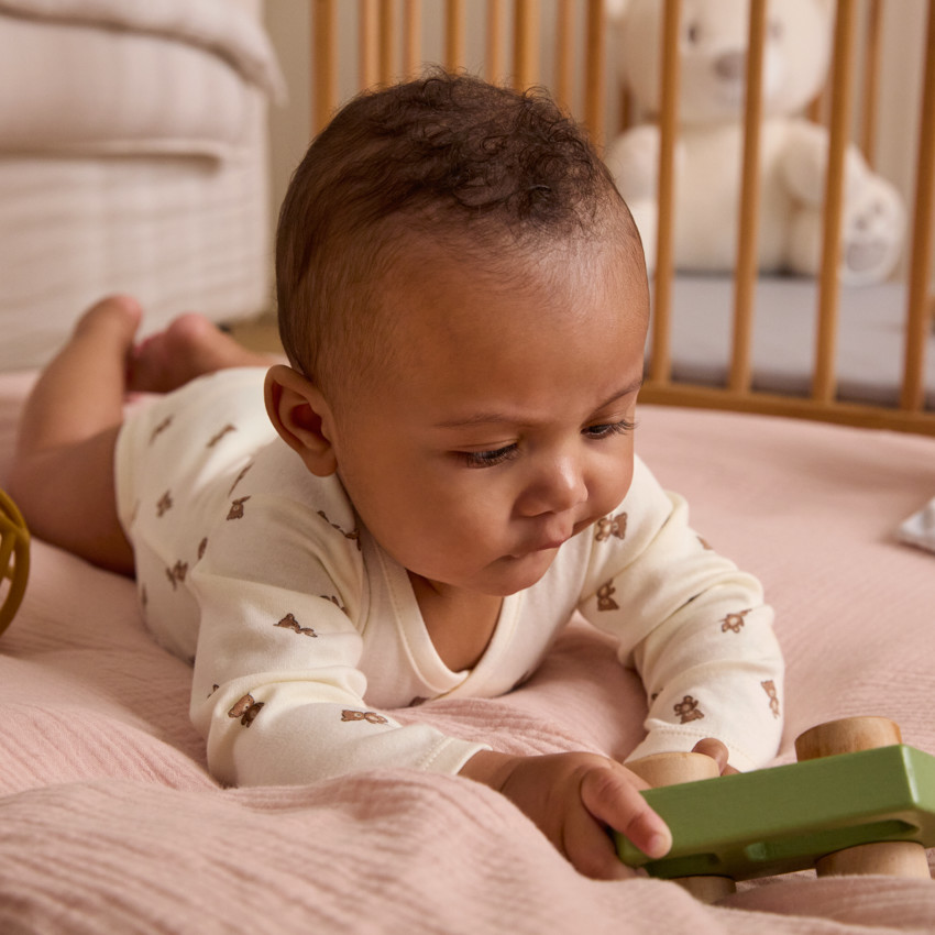 Σετ 2 φαντεζί bodies με σχέδιο αρκουδάκι για μωρό 
