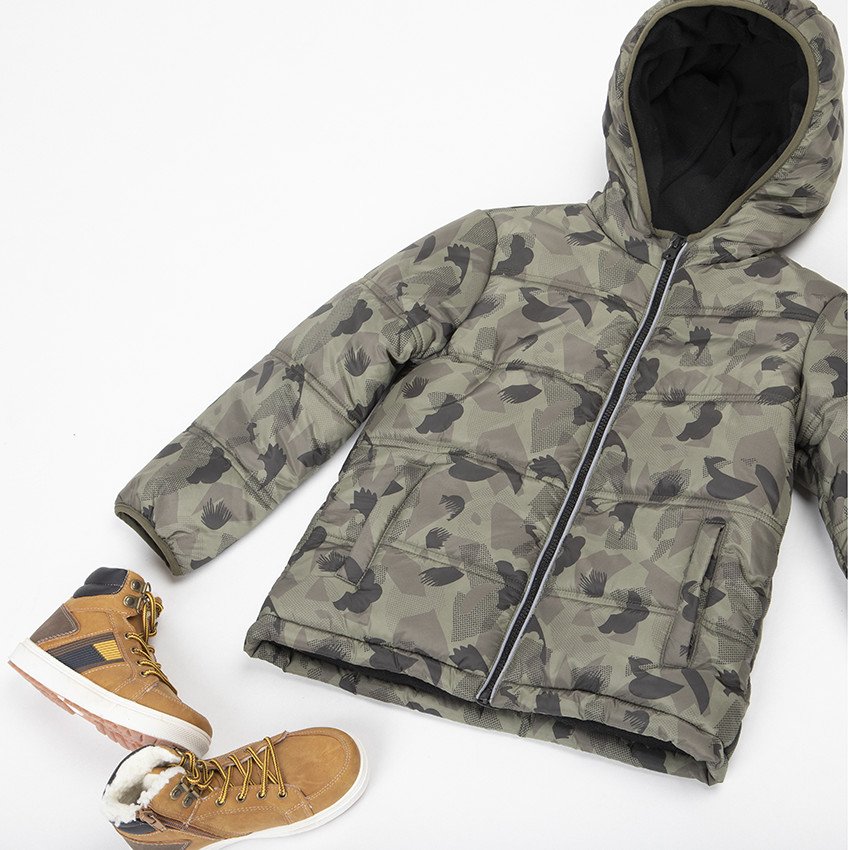 Μποτάκια camel με φόδρα ζεστή για αγόρι 