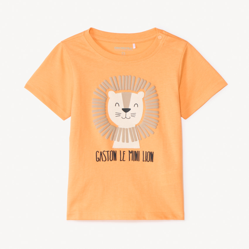 T-shirt à manches longues avec imprimé Lion pour bébé garçon 