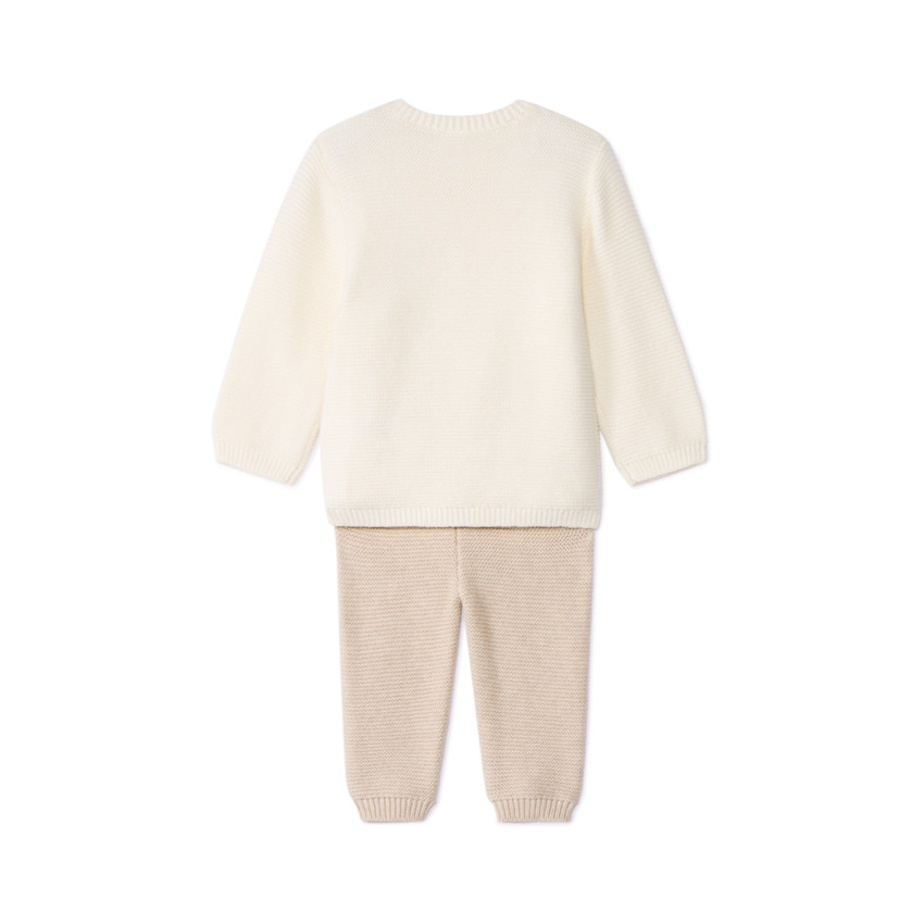 Σετ 2 τμχ. πλεκτό Ourson για μωρό 