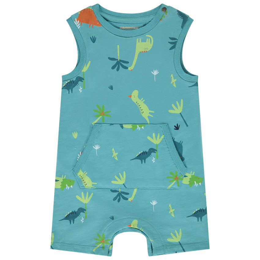 Combi κοντό σε πλεκτό με σχέδιο δεινόσαυρους για bebe αγόρι  Additional Combi κοντό σε πλεκτό με σχέδιο δεινόσαυρους για bebe αγόρι