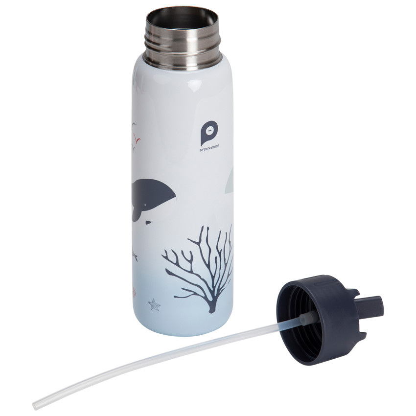 Παγούρι μεταλλικό Pretty sea με καλαμάκι 380 ml  Additional Παγούρι μεταλλικό Pretty sea με καλαμάκι 380 ml
