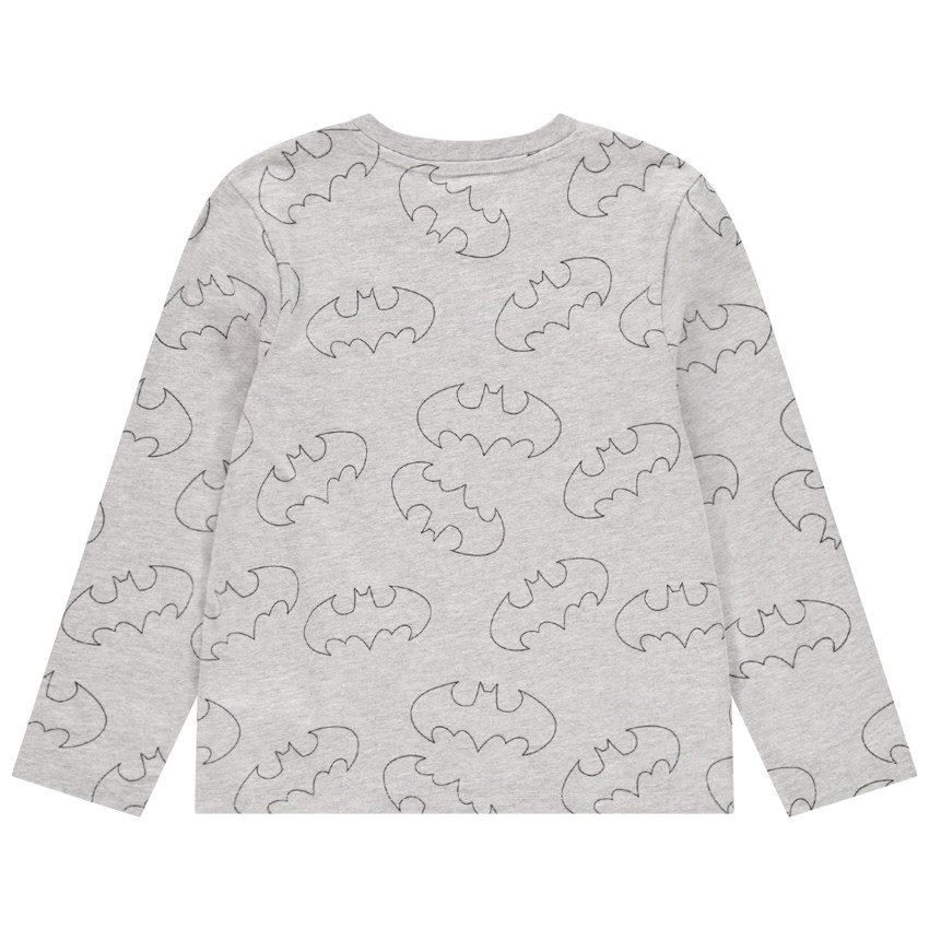 T-shirt μακρυμάνικο με σχέδιο logo Batman με παγιέτες για αγόρι 