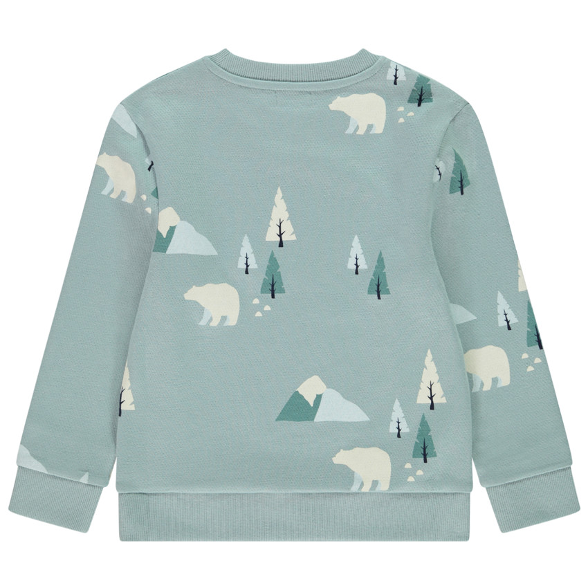 Φούτερ πλεκτό με φαντεζί σχέδιο για αγόρι 