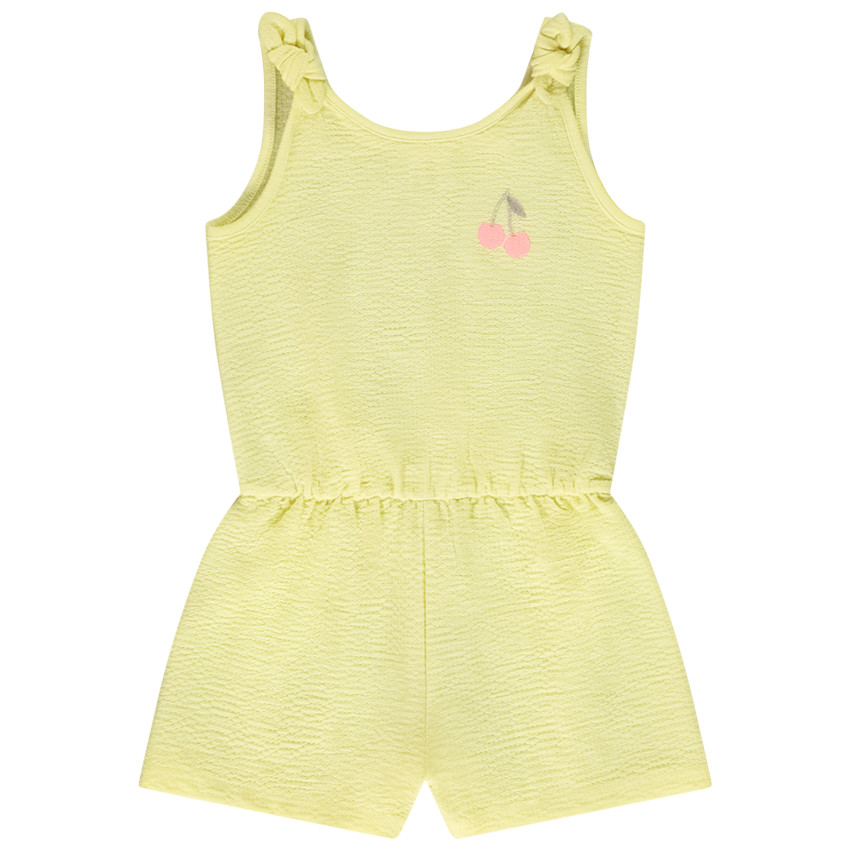 Κοντομάνικο φόρεμα με κέντημα κερασιών για μωρό κορίτσι 